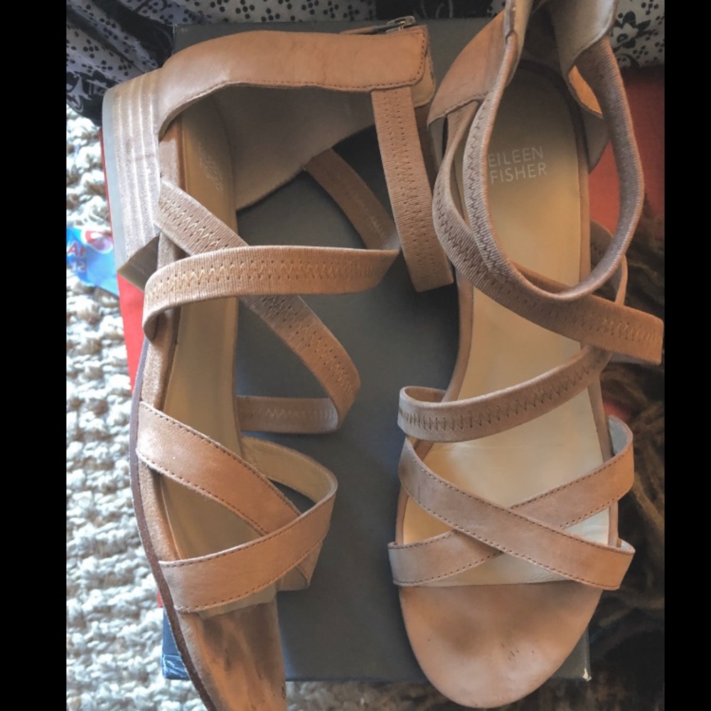Eileen Fisher Leather Sandals